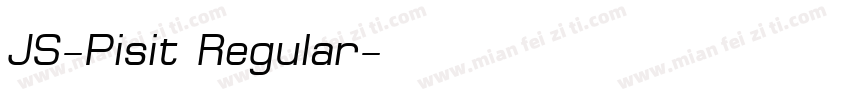JS-Pisit Regular字体转换